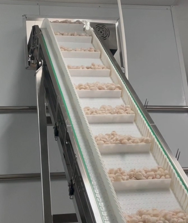 SS 304 Weigher Packing Machine Icy Shrimp Workshop Packing System Target Berat 200g ~ 1500g