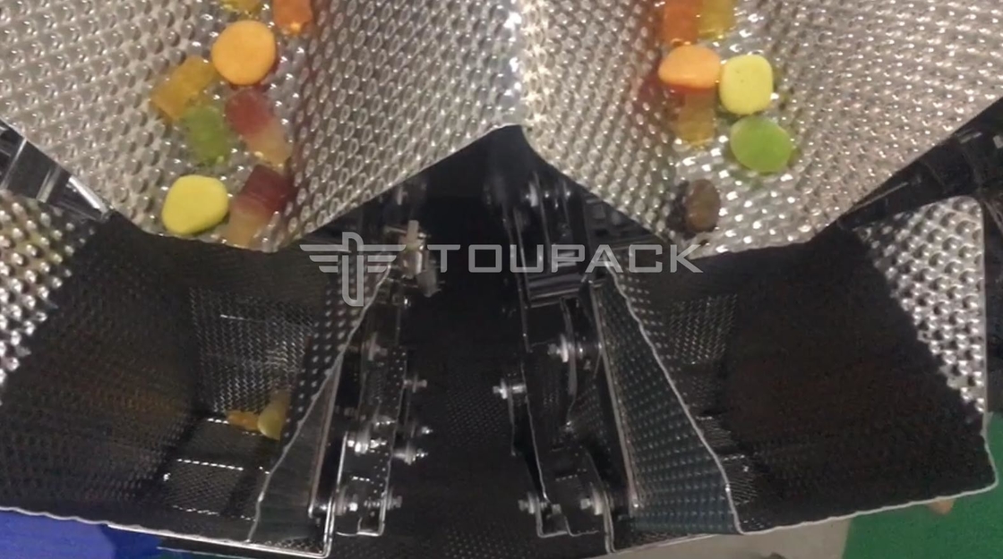Mesin Pengemas Pengisi Penghitung Otomatis Untuk Tas Bantal Premade Doypack Gummy Bear Candy