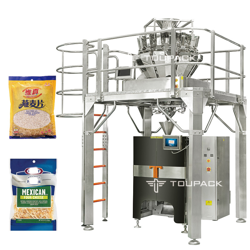 Kapasitas 5000g Multihead Weigher Packing Machine 220V 50Hz 0,04-0,08mm Ketebalan Film