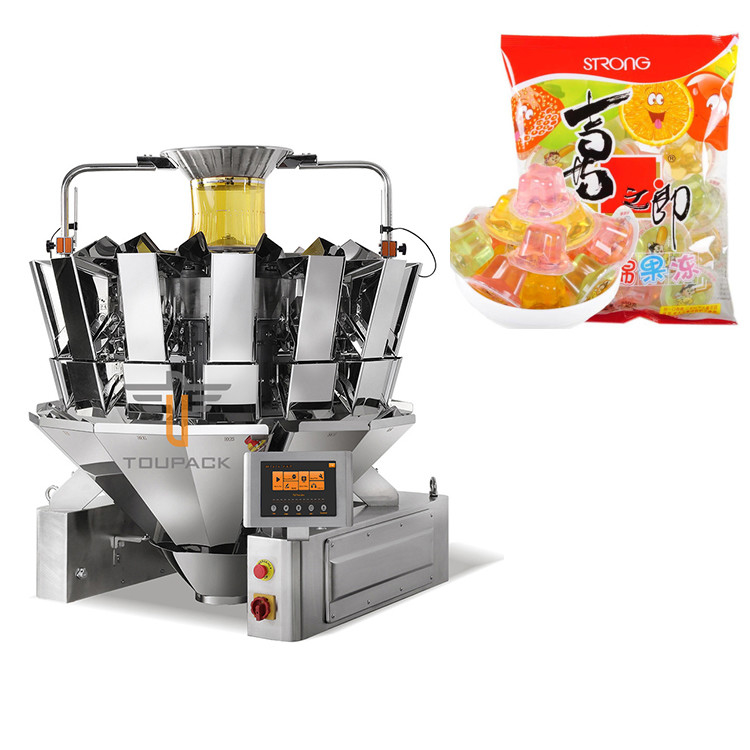 380V Bag In Bag Packaging Machine Multi Function Stand Up Gel Jelly Multihead Weigher Bagset Penuh