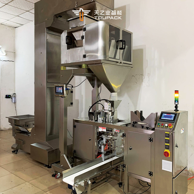 Mesin Pengemasan Granule Otomatis Mesin Pengisian Doypack Kopi Biji Permen Permen Candi Benih Gandum Kantong Pre-made Bag Pengemasan