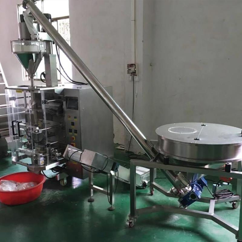 Botol pabrik kaleng kantong kopi susu protein rempah-rempah bubuk kecil volume kantong mesin pengisian bubuk 500g-1000g