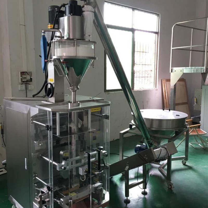 Botol pabrik kaleng kantong kopi susu protein rempah-rempah bubuk kecil volume kantong mesin pengisian bubuk 500g-1000g