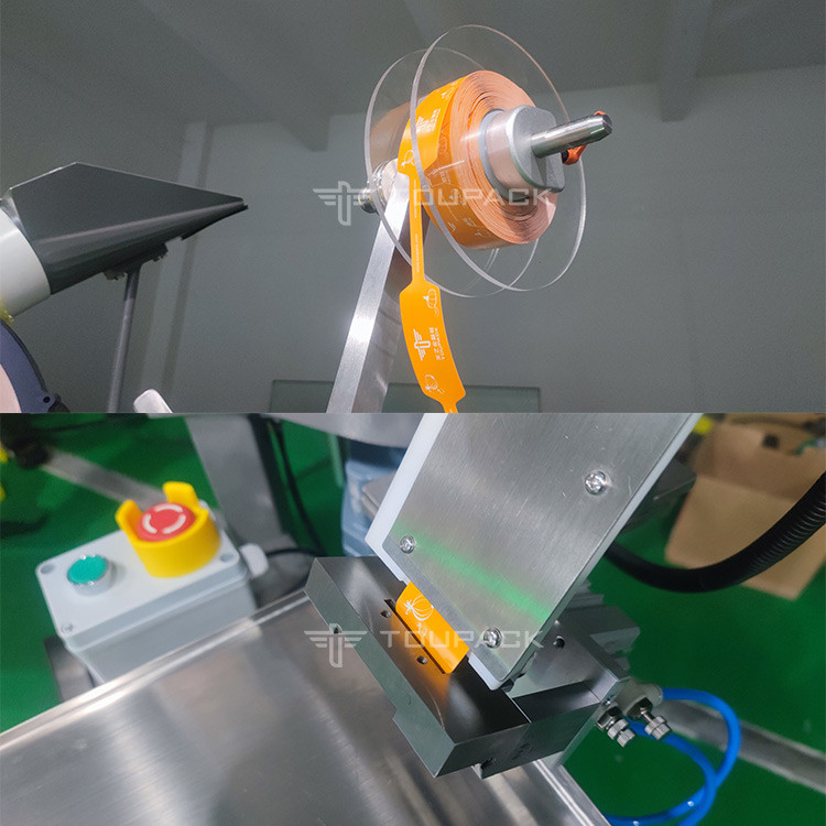 Manual Bawang putih Mesh Bag Packing Machine Dengan Staples Semi Otomatis Ginger Mesh Bag Clipping Packing Machine