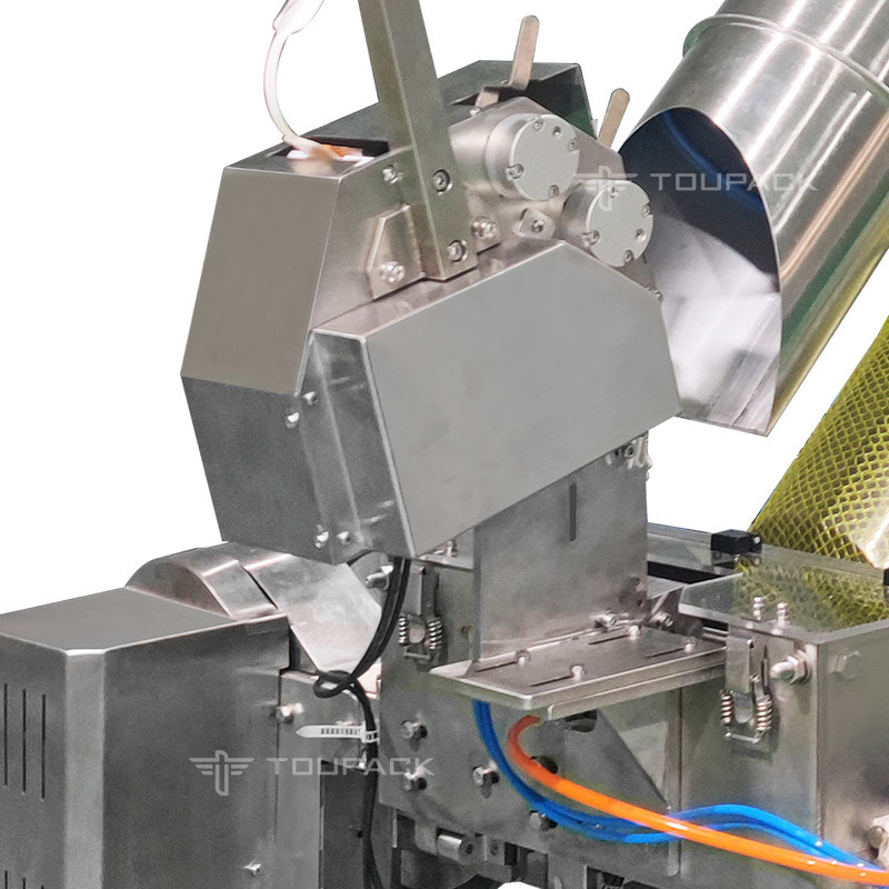 Kombi Wigher Linear Otomatis Dengan Mesin Pemotong Jaring Lemon Mesh Bag Packing Equipment