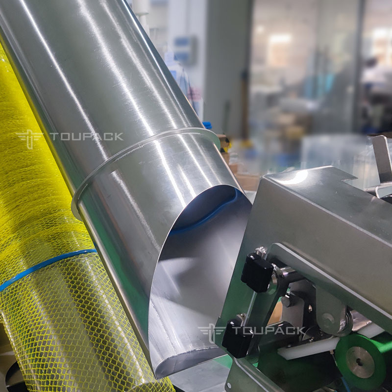 Kombi Wigher Linear Otomatis Dengan Mesin Pemotong Jaring Lemon Mesh Bag Packing Equipment