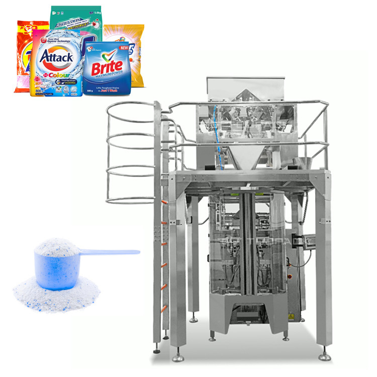 1kg 2kg 5kg Detergent Powder Bag Packing Machine Automatic Weighing for Powder Soap Packaging Mesin Pengemasan Serbuk Deterjen