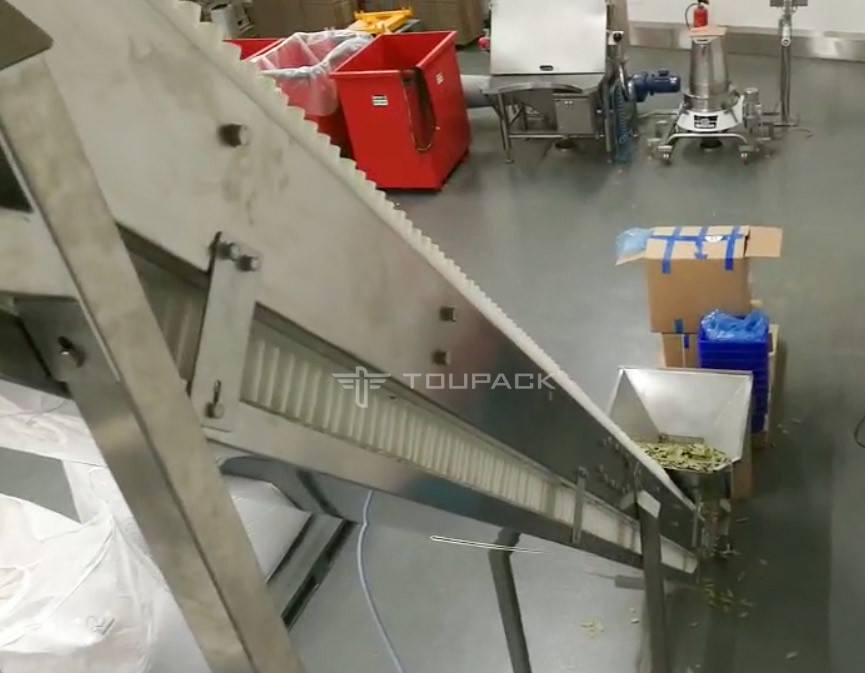 Mesin Pengemasan Penimbang Vertikal Otomatis Untuk Daun Teh Kering Daun Teluk Dengan 14 Kepala Multihead Weigher