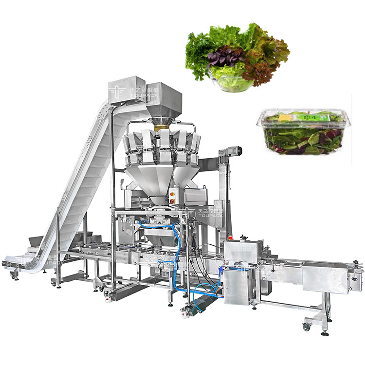 5.0L Mesin Pengemasan Buah dan Sayuran Otomatis Vffs Multihead Weigher Salad Bagging Machine