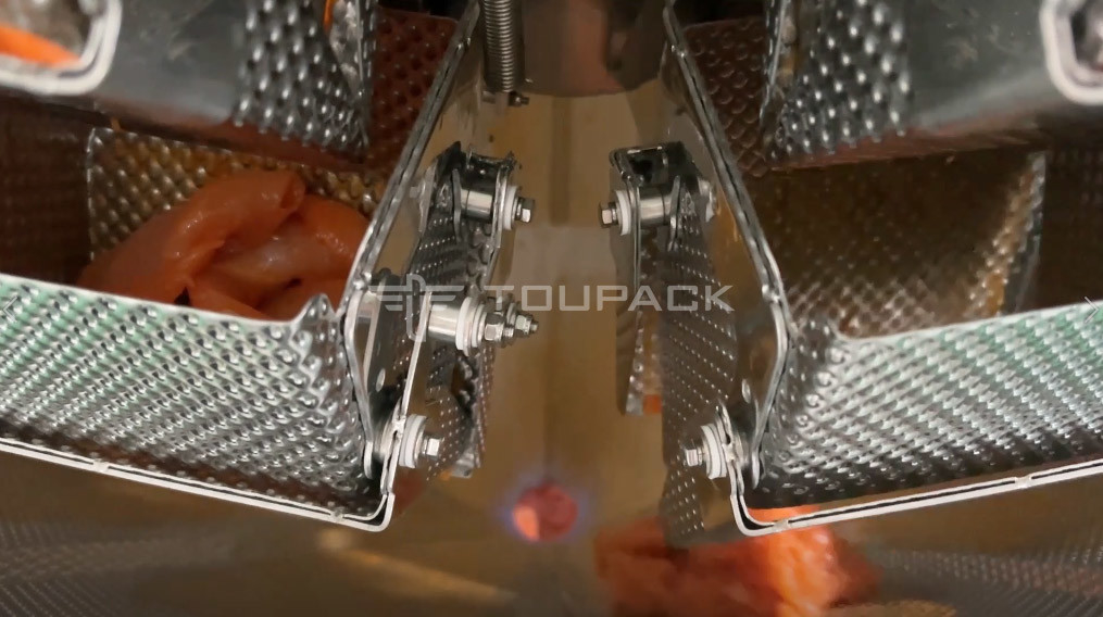 Ayam segar domba daging babi daging sapi Multihead Weigher 14 Kepala Sekrup Mesin Pengisian Daging
