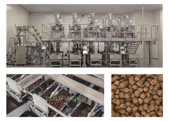 Variable Weighing And Packaging Systemfor Pet Food With Multiple Ingredients Mesin Pengemasan Makanan Anjing