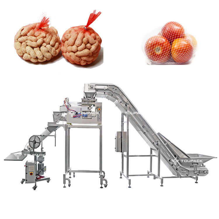 Semi Otomatis Tangan Manual Bawang Putih Kentang Mesh Net Bag Pengemasan Buah-buahan Sayuran Memotong Clipper Packing Machine