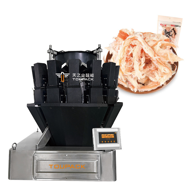 Otomatis Daging Sapi Daging Babi Sapi Sapi Sosis Ayam Mesin Pengemasan Makanan Lengket Dengan MultiHead Weighing Sealing Packaging Machine