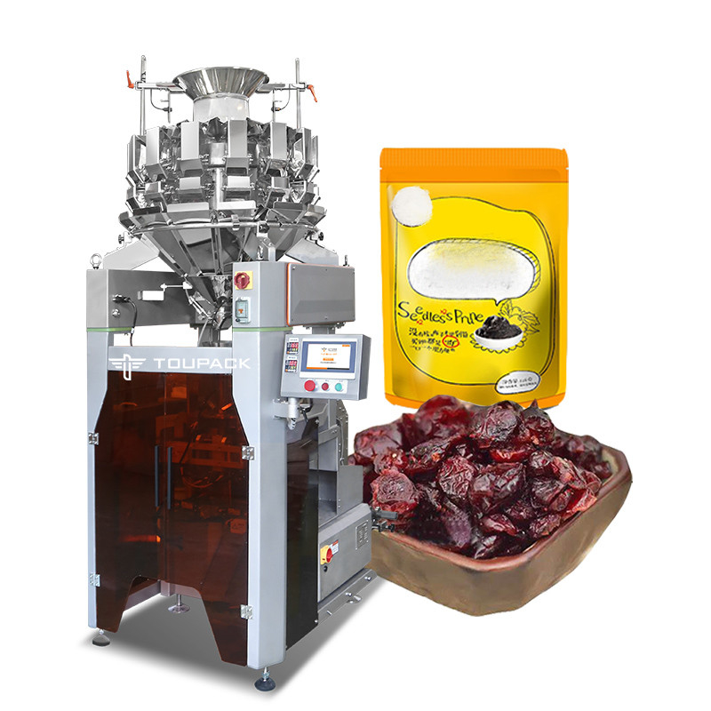 Mesin Pengemasan Otomatis Berkecepatan Tinggi 120BPM Untuk Plum Kering Buah Sayuran Kering