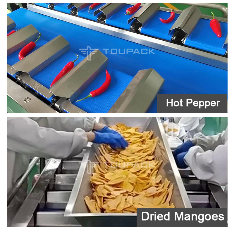 Sosis Asap Cina Semi-otomatis 12 Kepala Multihead Weigher Packing Machine Keringan Sosis Kemasan Mesin Bagging