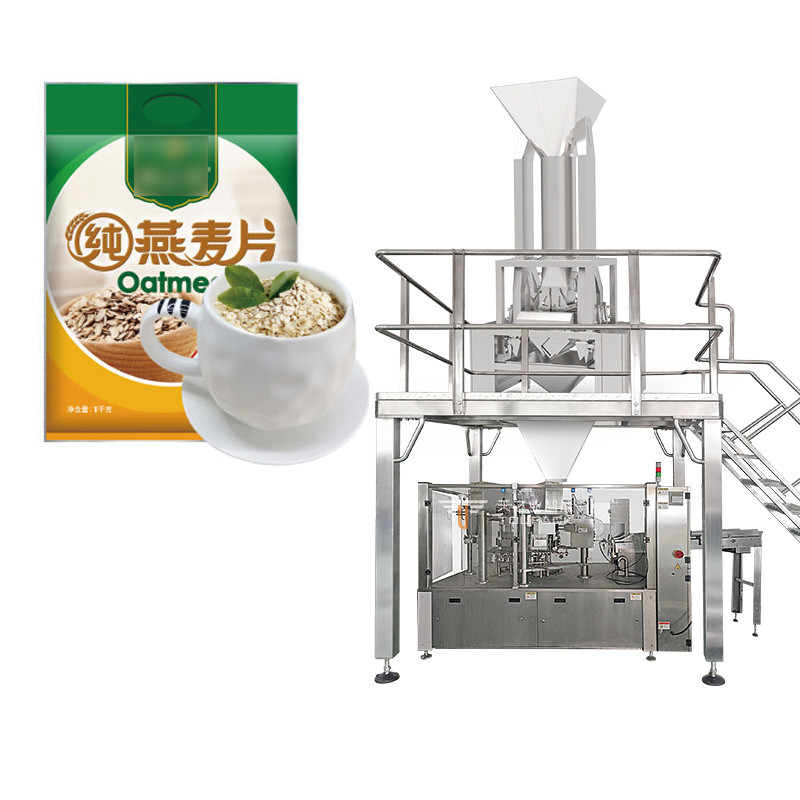 1kg 2kg 5kg Tas Kantong Beras Gandum Jagung Kedelai Sorgum Buckwheat Multihead Weigher Packing Machine