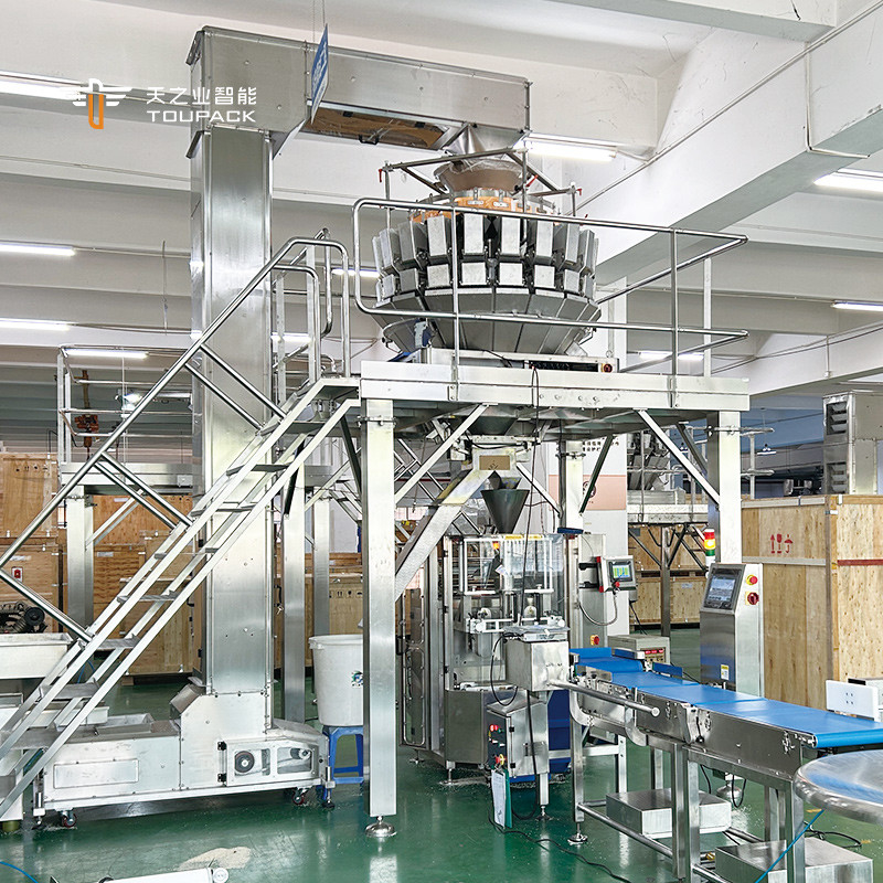 Automatic Vertical Weighing Filling Pouch Bag Snack Coffee Bean Cereal Dog Food Rice Peanut Granule Mesin Pengemasan Buah Kering