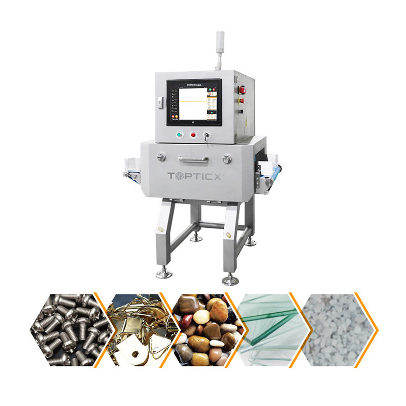 Detektor Metal Sinar X Untuk Produk Kaleng Logam Dengan Penolak Scanner Sinar X