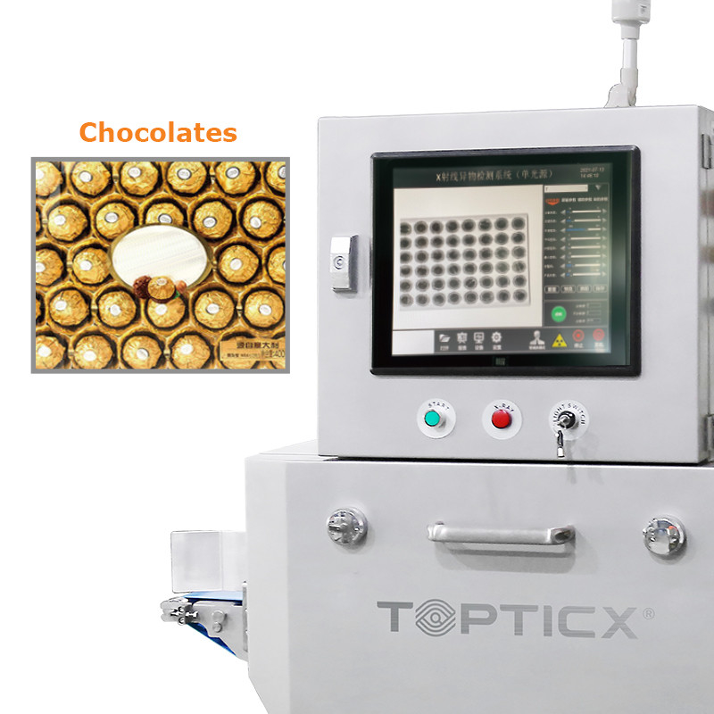 Detektor Metal Sinar X Untuk Produk Kaleng Logam Dengan Penolak Scanner Sinar X