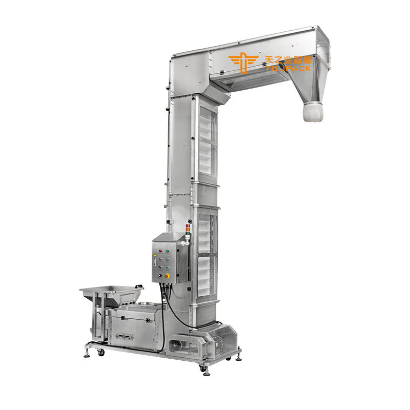 Konveyor Ember Tipe Z Vertikal Food Grade Kapasitas Tinggi Untuk Gula/Biji-bijian