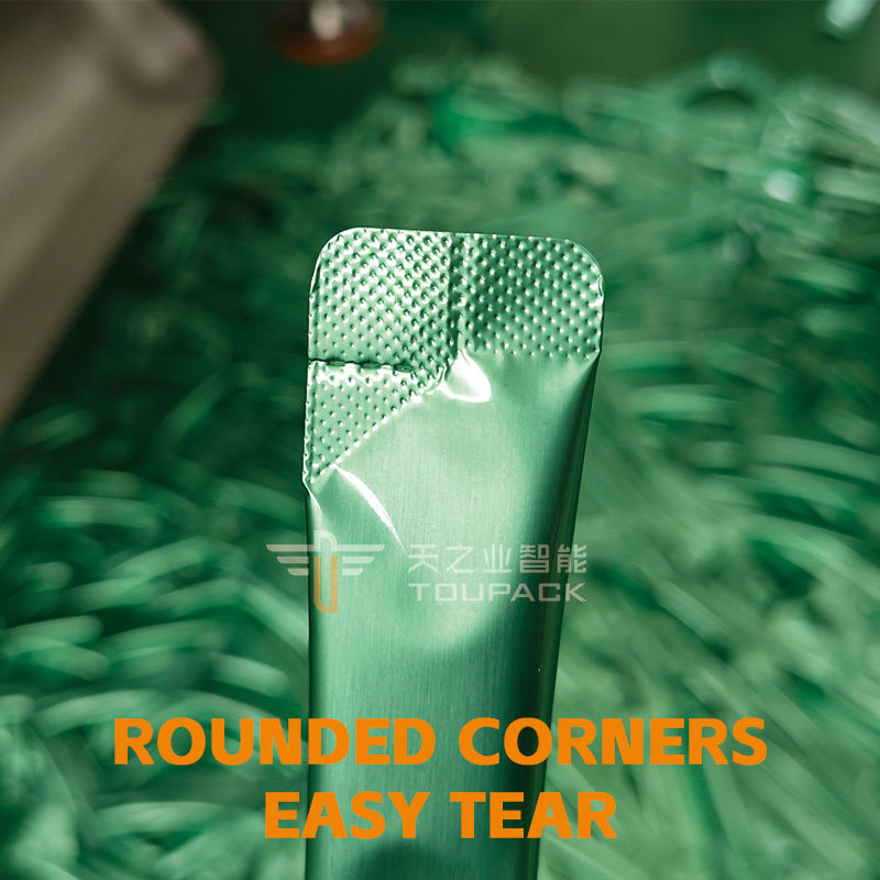 Mesin Pengemas dan Pengisi Saus Tomat Vffs Otomatis Penuh Multi Jalur Vertikal 4 Sisi Segel Sachet