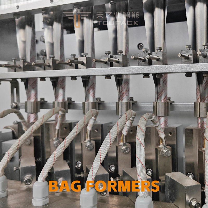 Mesin Pengemas dan Pengisi Saus Tomat Vffs Otomatis Penuh Multi Jalur Vertikal 4 Sisi Segel Sachet