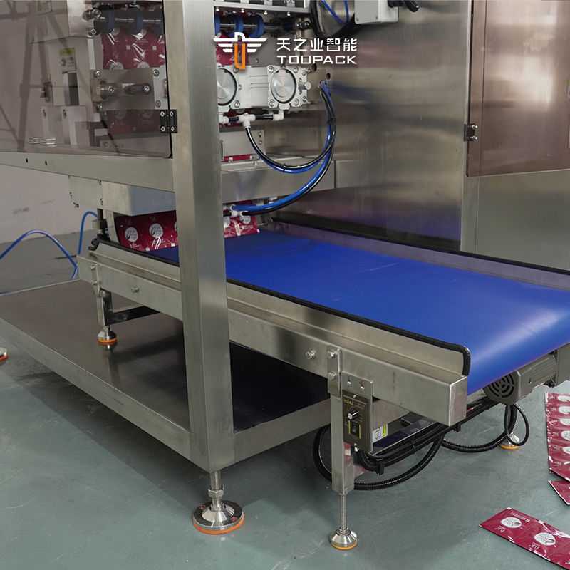 Full Automatic Vertical Irrreguar Bottle Bentuk Sachet Energy Gel Saus Madu Jus Packing Packing Machine Factory