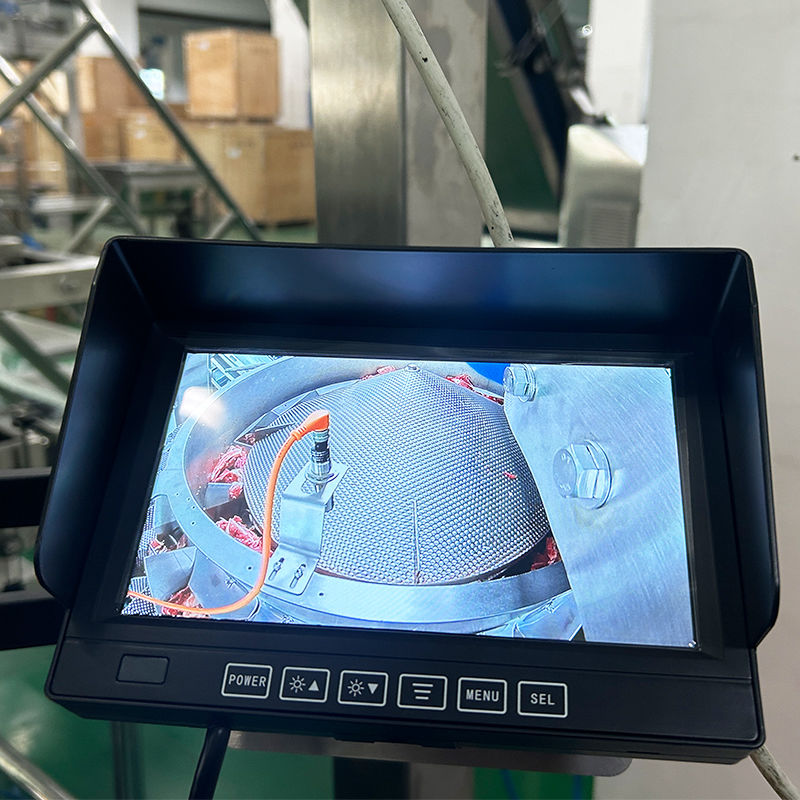 Sistem Penimbang Otomatis yang Tepat dan Efisien Dan Kotak Pengemasan Untuk Steak Ribeye Screw Multihead Weigher