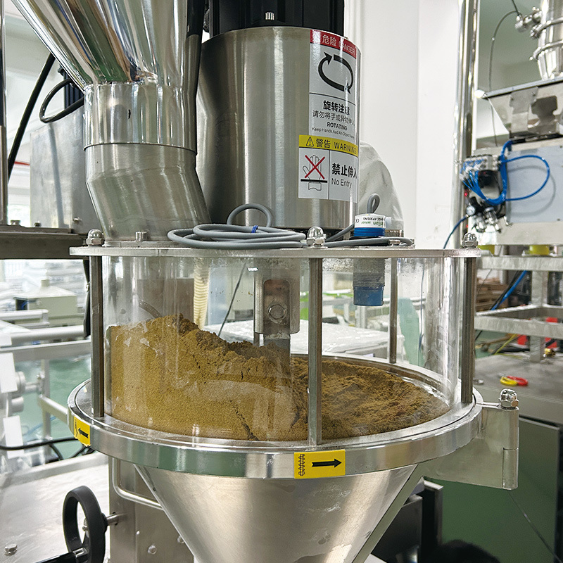 Automatic Mylar Zipper Bag Spice Filling Packaging Spices Seasoning Carob Cinnamon Powder Protein Doypack Packing Machine