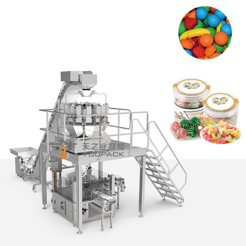 Mesin Pengemasan Kaleng Otomatis Mesin Pengemasan Kaleng Vacuum dan Gas Nitrogen Mesin Flushing untuk Pengemasan Kaleng Silinder