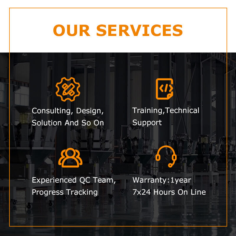 Jalur Pengemasan Kantong Jaring Otomatis Penuh Untuk Mesin Pemotong Pengisi Kantong Jaring Buah & Sayuran Dengan Penimbang Multihead