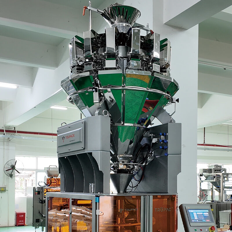 Mesin Segel Isi Bentuk Vertikal Berkecepatan Tinggi dengan Multihead Weigher (80-200 kantong/mnt)