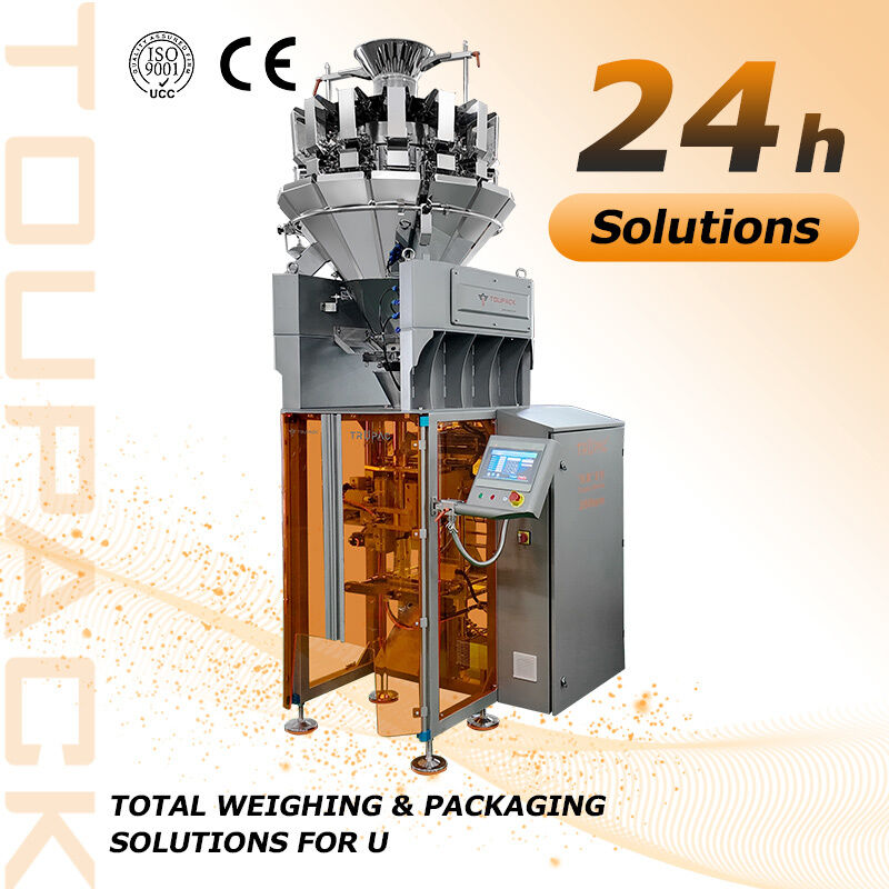 TOUPACK Mesin kemasan vertikal berkecepatan tinggi dengan 14 kepala multihead Berat hingga 200 kantong/menit