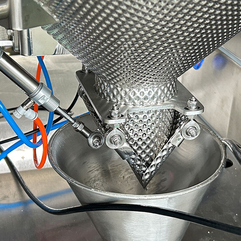 Mesin Pengemasan Otomatis VFFS Untuk Pengemasan Makanan Dengan Multihead Weigher 20-200 Paket Per Menit Sistem Menimbang Keakuratan Tinggi