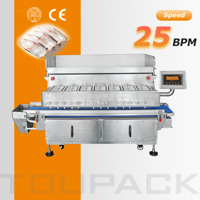 7-Head Flip Type Multihead Weigher untuk Kelapa Seafood dan produk segar