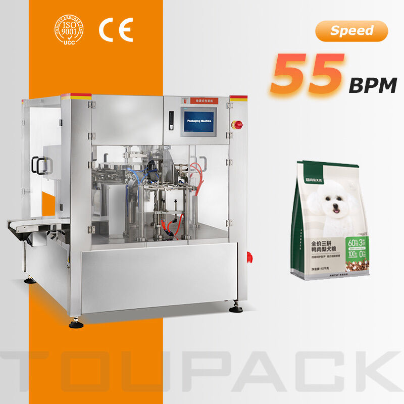 Mesin Pengemas Pengisian Doypack Kantong Tas Premade Putar Otomatis Berkecepatan Tinggi dengan Penimbangan Multihead 10/14 Kepala