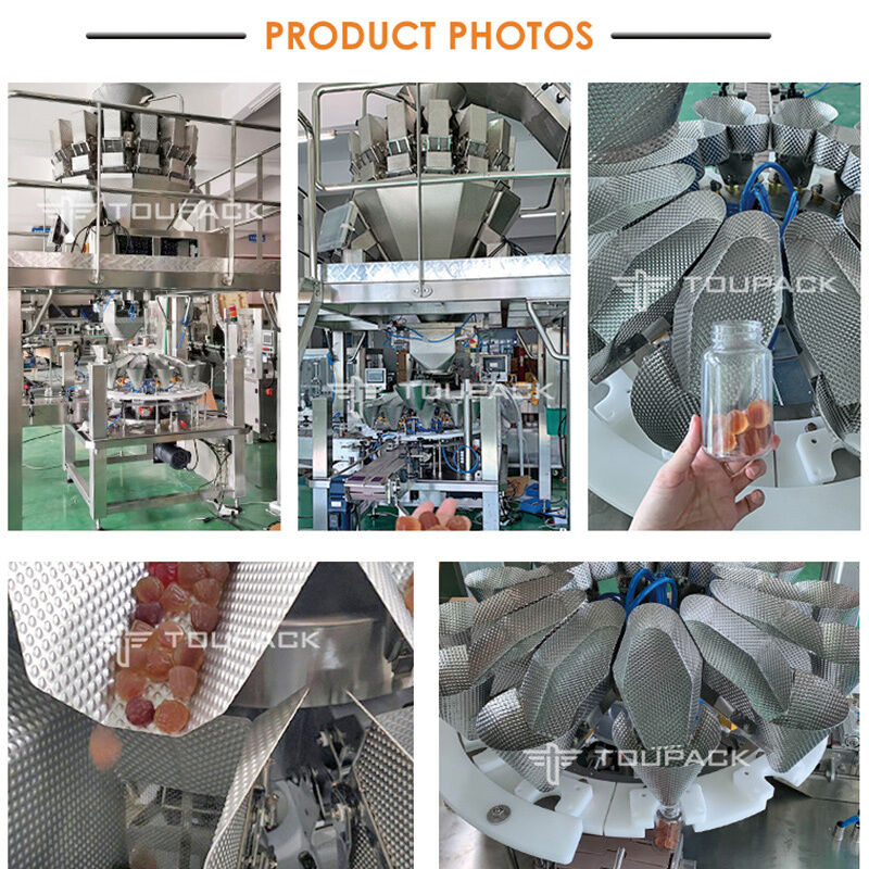 Mesin Pengisi Kaleng Jerky Otomatis dengan Penimbang Multihead Akurasi Tinggi dan Kontrol Layar Sentuh PLC