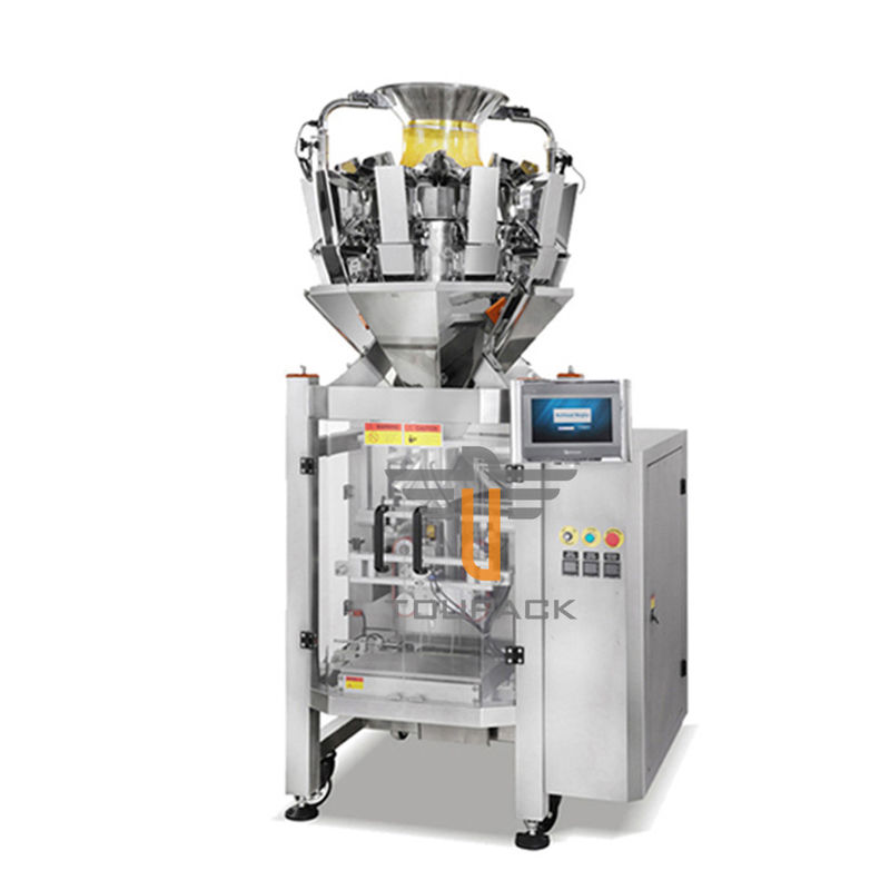 All In One 10 Head 1.6L 60pc / Min Mesin Pengemas Makanan Ringan Untuk Kacang