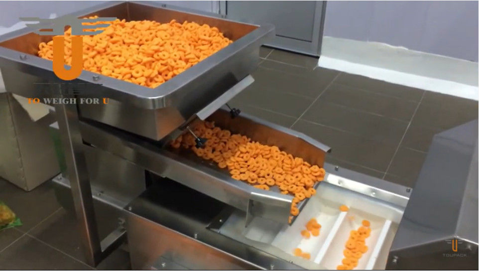 120bag/Min Akurasi Tinggi Multihead Weigher Packing Machine Untuk Keju Dan Bawang Hoops
