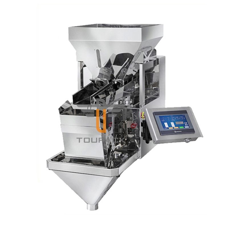 Persetujuan CE 8.0L Linear Weigher Packing Machine 7 '' Layar Sentuh Warna