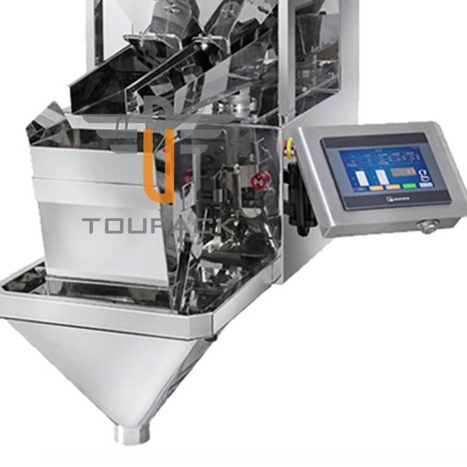 Persetujuan CE 8.0L Linear Weigher Packing Machine 7 '' Layar Sentuh Warna