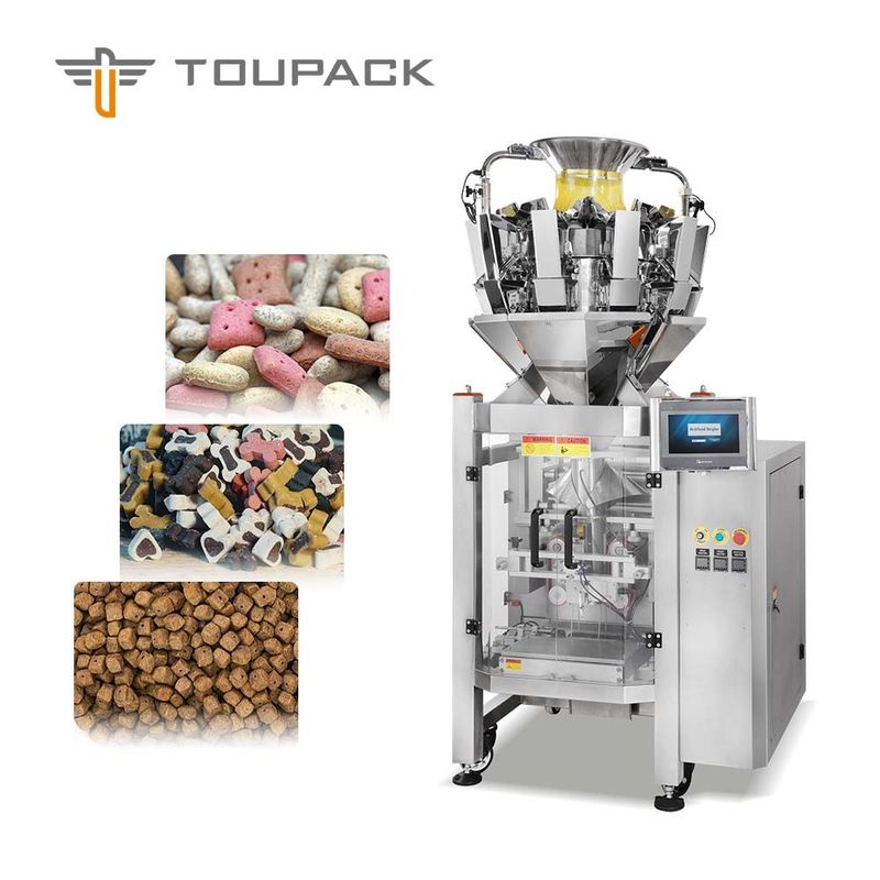 10head 0.8 L / 1.6 L All In One Packing Weigher Machine Untuk Permen