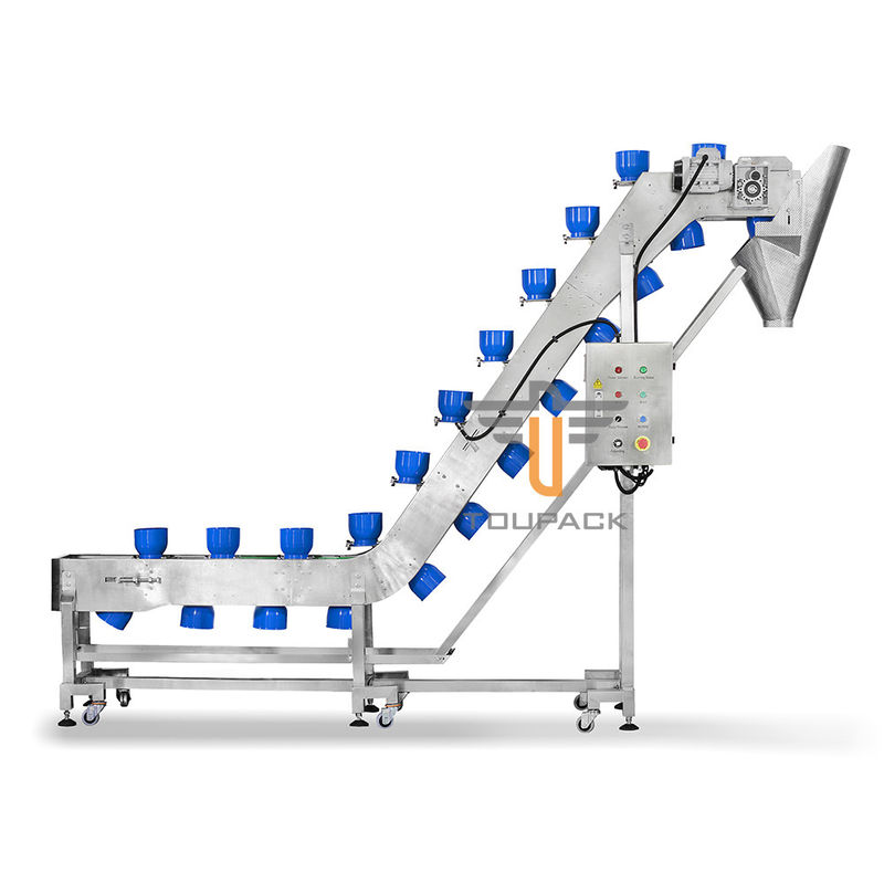 Stainless Steel 4m³ / H 3L Z TypeInclined Bucket Elevator Untuk Makanan