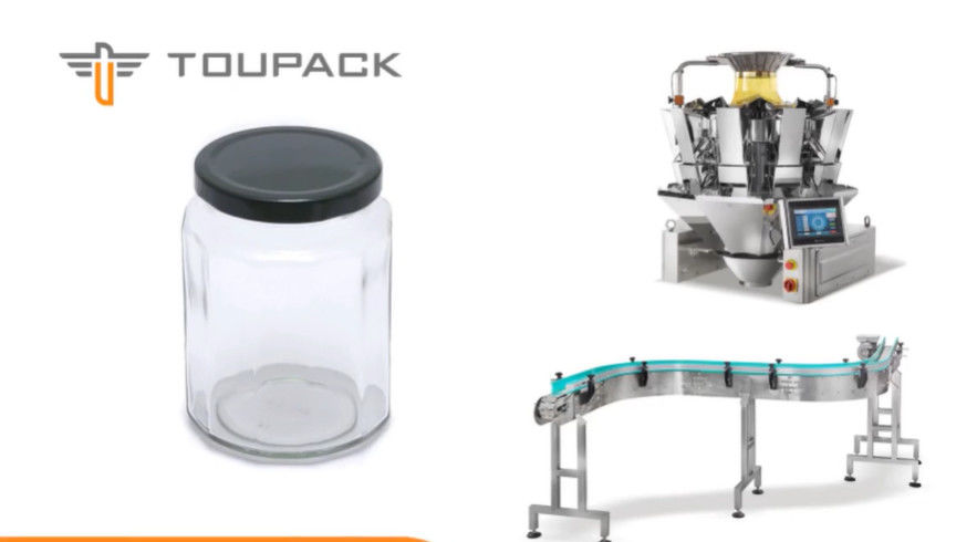 SUS304 Multihead Weigher Auto Weighing Dan Sistem Pengemasan Untuk Buah Beku Ceri Dalam Kotak