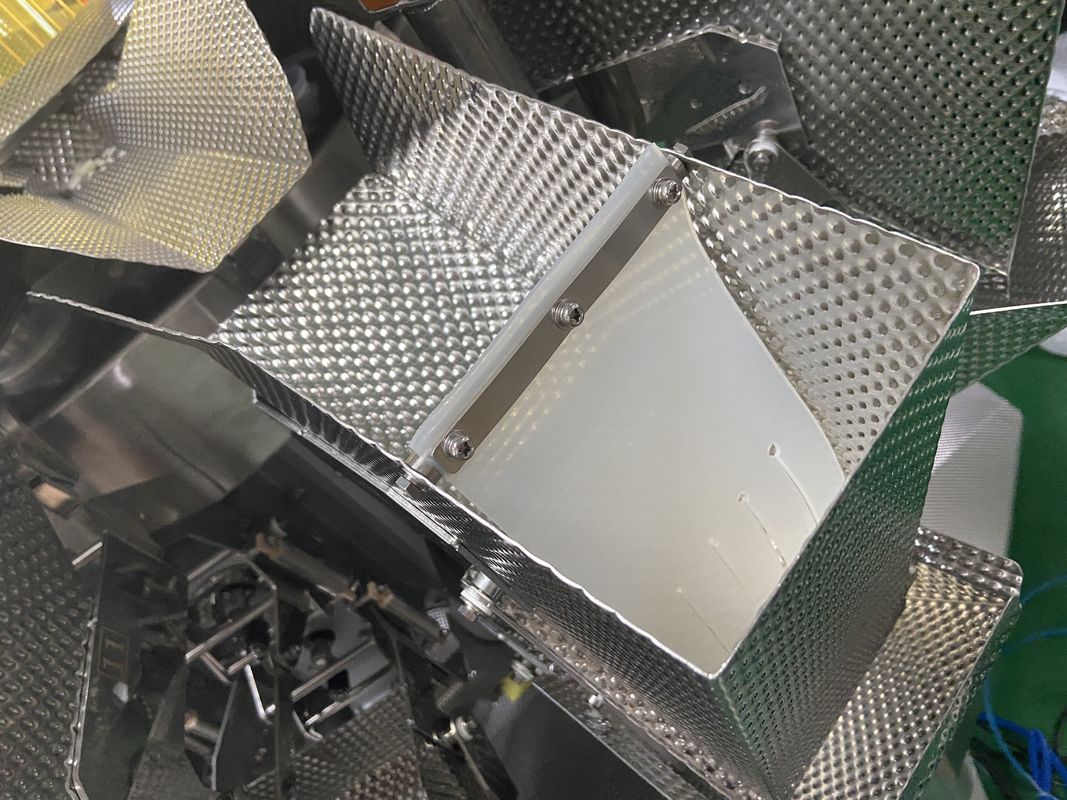 14 Hoppers Multihead Weigher Packing Machine 0.8L 1.6L 2.5L untuk Buah Rapuh