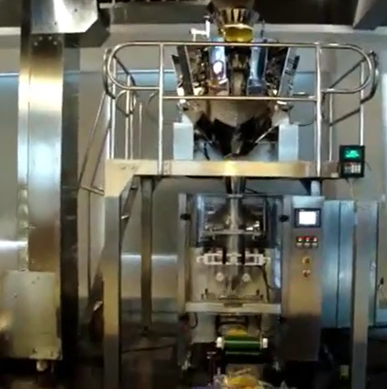 60BPM 10 Head Multihead Weigher Untuk Keripik Makanan Ringan 5L 2.5 L 1.6 L