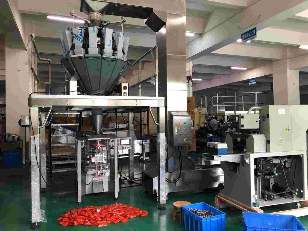 14 Kepala Kombinasi Timbang Dengan 0.8L 1.6L 2.5L 5L Plain Hopper Untuk Penimbangan Biji-bijian