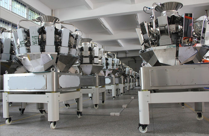 SUS 304 Multihead Combination Weighing Machine Untuk Produk Massal