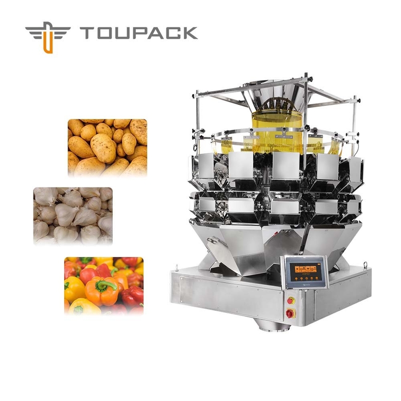 SUS 304 Multihead Combination Weighing Machine Untuk Produk Massal