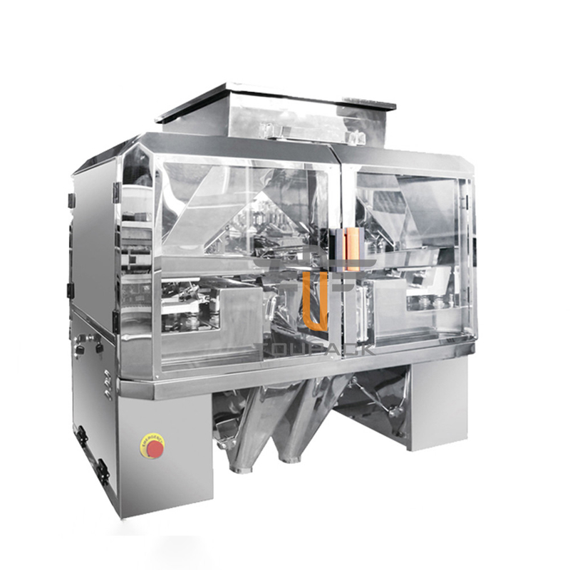 8 Hopper 0.5L 1.2L Linear Weigher Untuk Bahan Jaring Kecil Seperti Gula Garam